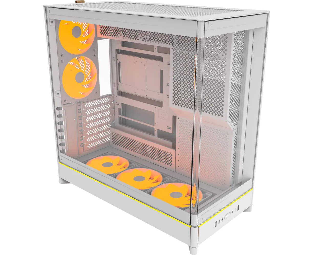 Корпус Montech HS02 Pro White / ATX / 5x120mm ARGB fans hub / HS02 Pro (W)