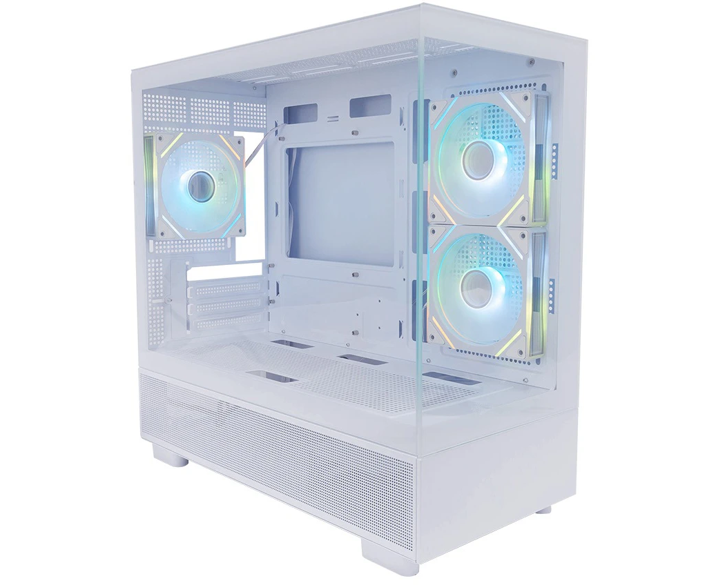Корпус 1 STPLAYER Miku Mi5 ARGB White (Mi5-WH-2 FC7 R-W-1 FC7-W) / m ATX / 3x120mm ARGB fans