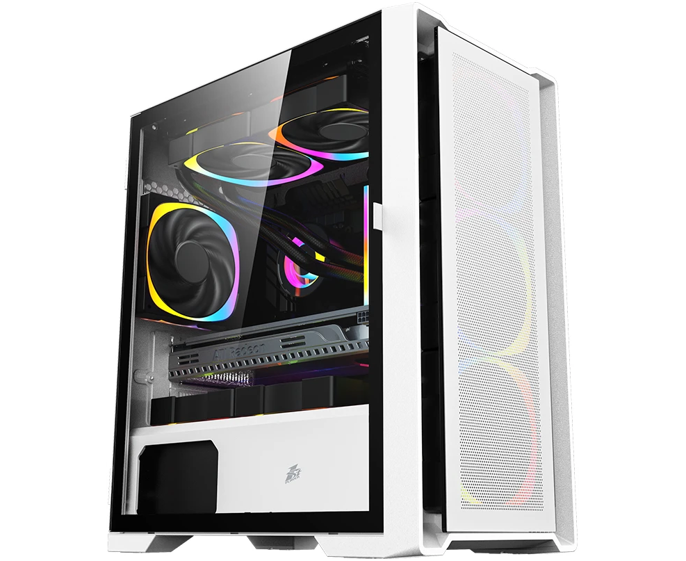 Корпус 1 STPLAYER Trilobite T4 MESH ARGB White (T4-WH-4 FS7-W) / m ATX / 4x120mm ARGB fans