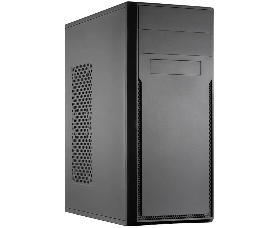 Корпус Foxline FL-302 без БП ATX, 2x5.25 EXT, 1x3.5 EXT, 4x3.5 INT, 2x USB2.0, HDA, w/o Fan, PSU, No pwr cord