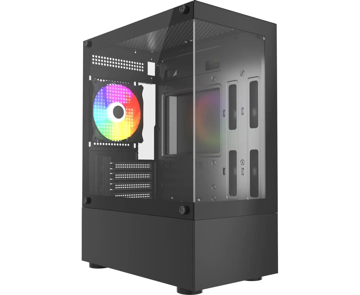 Корпус Accord ACC-285-02 B, m ATX, без БП, черный