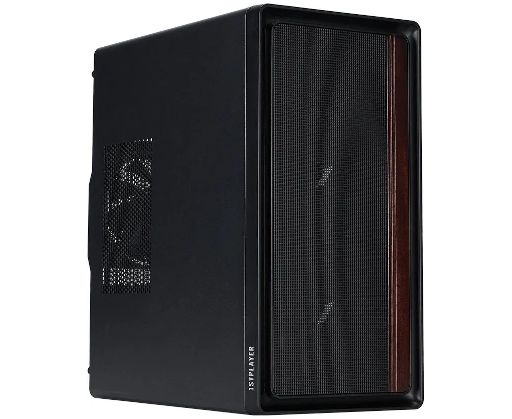 Корпус 1 STPLAYER WD1 Black (WD1-BK-3 F) / m ATX / 3x120mm fans