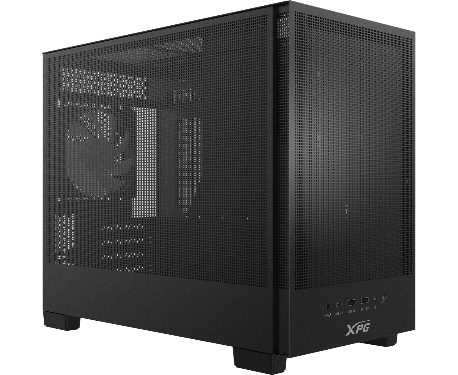 Корпус XPG Valor Mesh Nano Black (VALORMESHNANOMAA-BKCWW) m ATX/Mini-ITX / 1x 120mm ARGB fan /front magnet filter/ 1*USB Type-C+2*USB 3.2