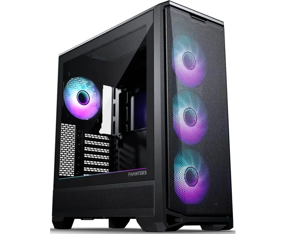 Корпус PHANTEKS Eclipse G400 A (PH-EC400 GA_DBK01), Black, 4x140mm ARGB Fan + ARGB Strip, боковая панель Tempered Glass, Mid-Tower