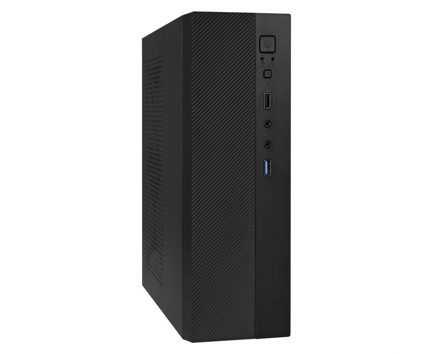 Корпус Exe Gate MI-301 U EX291267 RUS Desktop (m ATX/mini-ITX, без БП, 1*USB+1*USB3.0, аудио, черный)