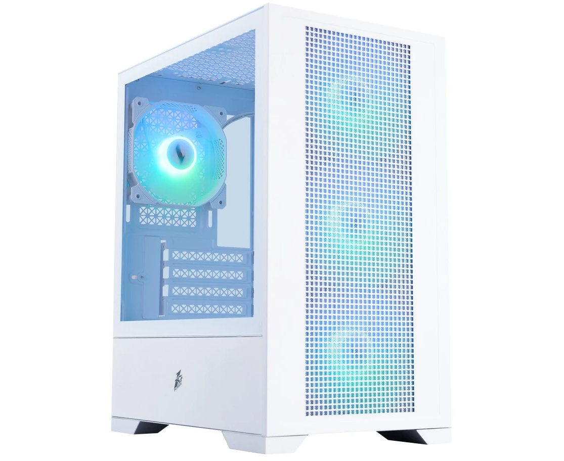 Корпус 1 STPLAYER Go2 ARGB White (Go2-WH-4 F7-W) / m ATX / 4x120mm ARGB fans