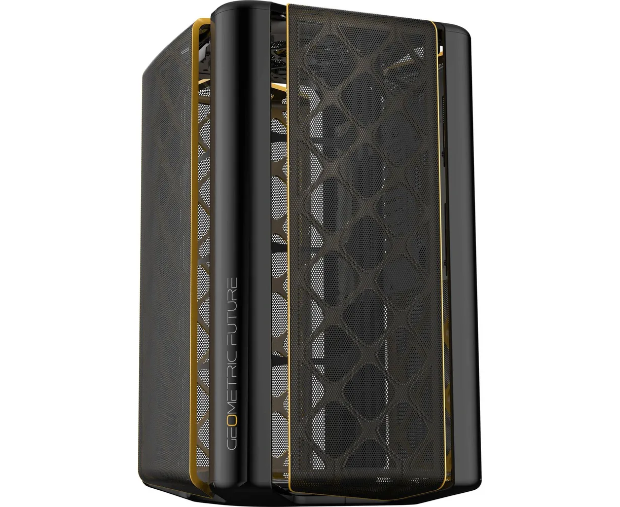 Корпус Geometric Future Model 2 The Ark (1 AM2 AKBK00100), без БП, Mini-Tower, no fans, 3x USB-A 3.0, 1x USB 3.2 Type-C, m ATX, m ITX Black