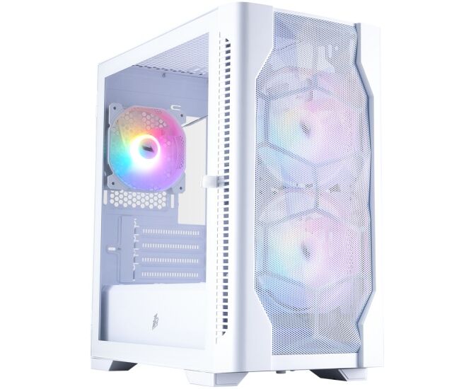 Корпус 1 STPLAYER DK D4-M FRGB White (D4-M-WH-2 F1 P-W-1 F1-W) / m ATX / 2x140mm 1x120mm FRGB fans