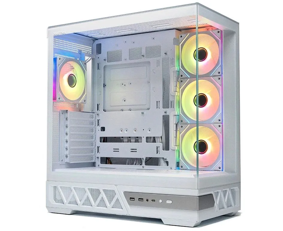 Корпус XASTRA Q700 4 ARGB-C10-UC White (Q700-4 FM12 A-C10-UC-WH) ATX/Aquarium/Screewless/4x120mm ARGB PWM mirror fans/Argb+PWM HUB 10port/Type C