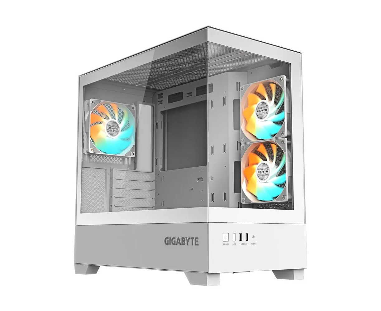 Корпус Gigabyte C201 Panoramic Ice (GB-C201 PI) m ATX без БП
