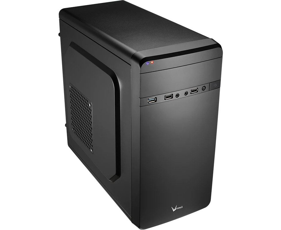 Корпус FORMULA (AEROCOOL) QS-180 black Mini Tower (m ATX, без БП, USB2.0+USB3.0)