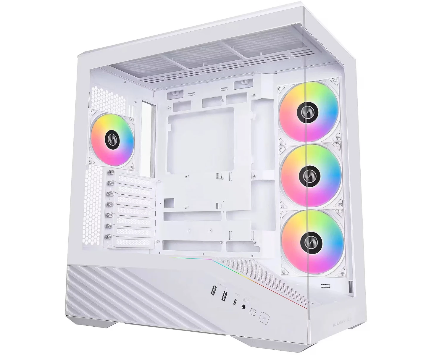 Корпус Lian Li V100 (G99.V100 RW.R1) / White / Mid-Tower, TG / 4x 120mm ARGB fan