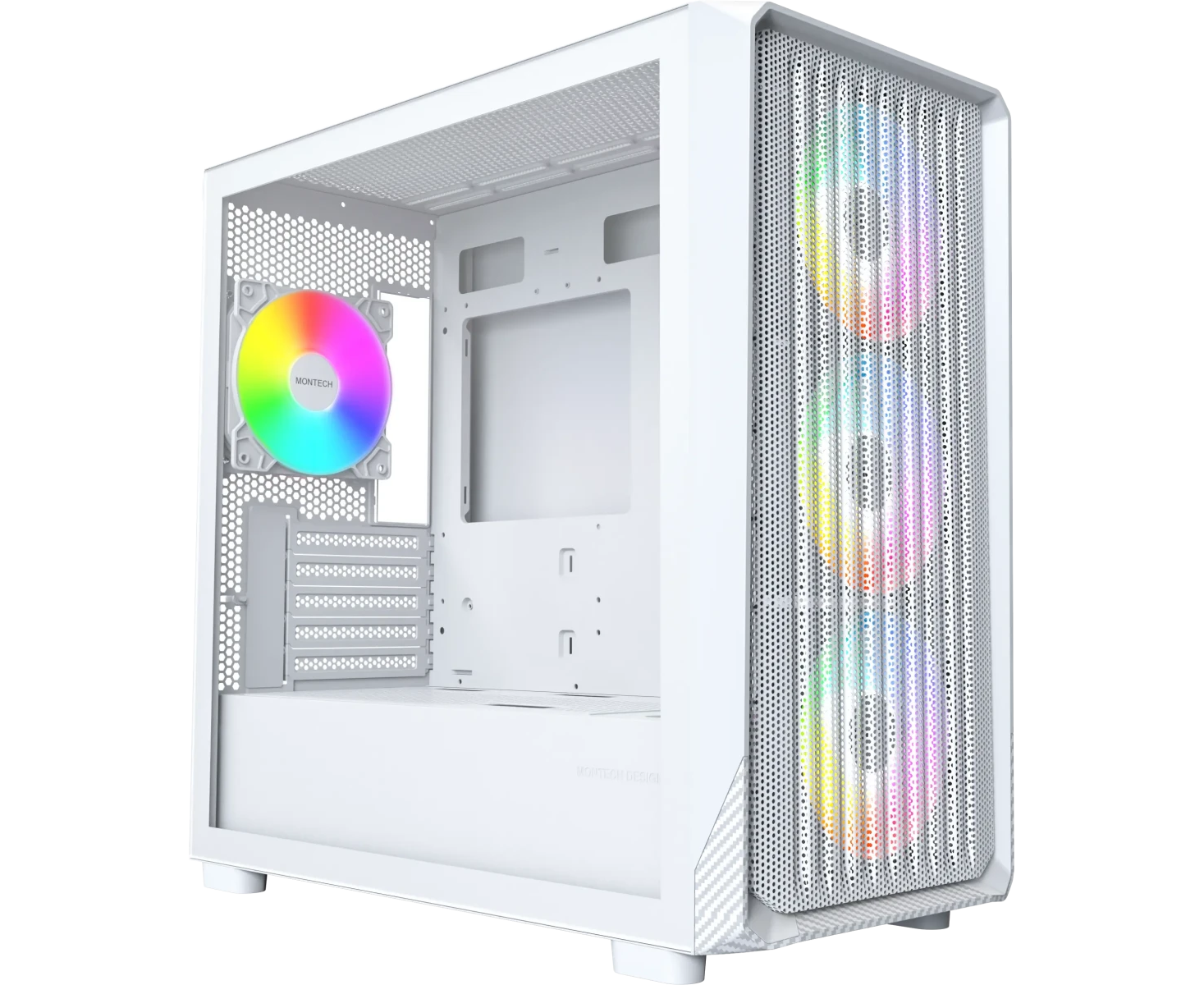 Корпус Montech X5 M White / m ATX / 3x120mm 1x140mm ARGB fans