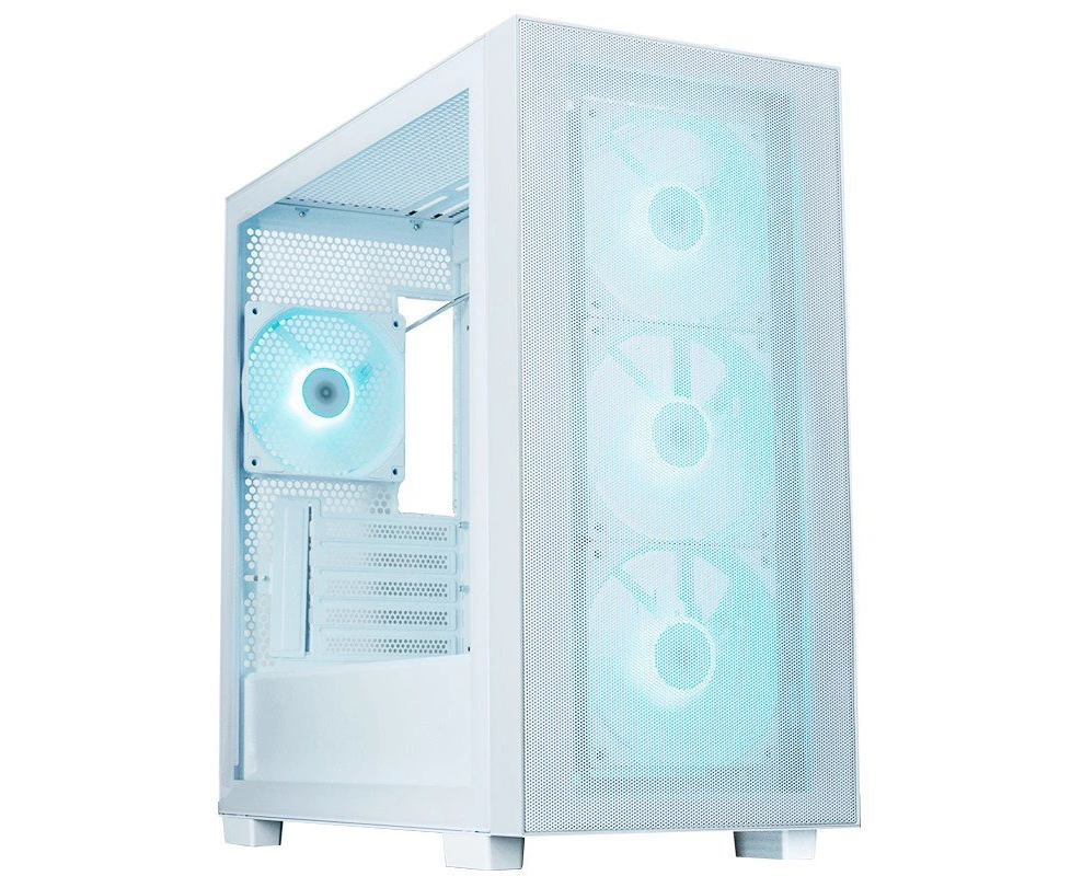 Корпус XASTRA A510 M 4 ARGB-UC White (A510 M-4 FC12 A-UC-WH) m ATX/Mesh/ Screwless full-size TG /4x 120mm FC120 ARGB PWM fans/ Type-C