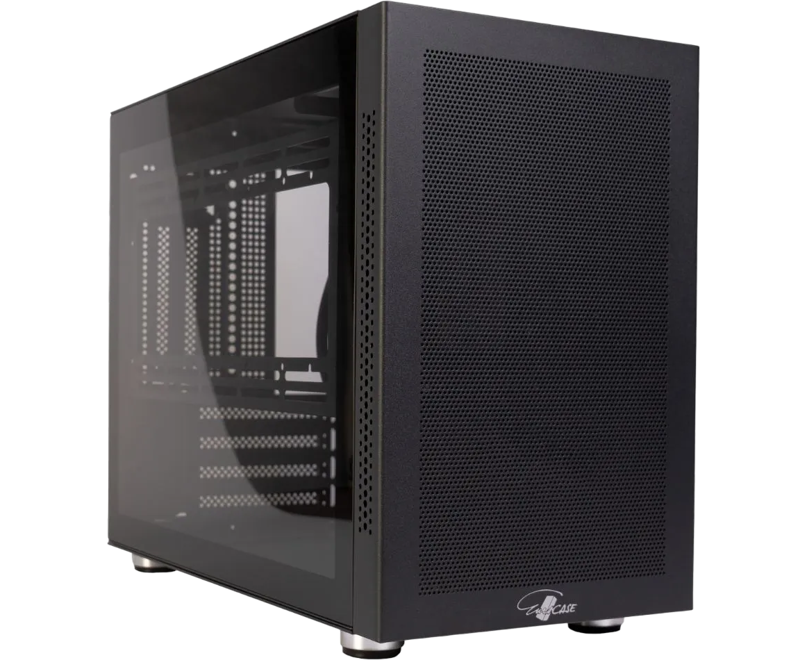 Корпус Eurocase MI05 черный без БП 00-01064257 Midtower m ATX закаленное стекло USB 3.0