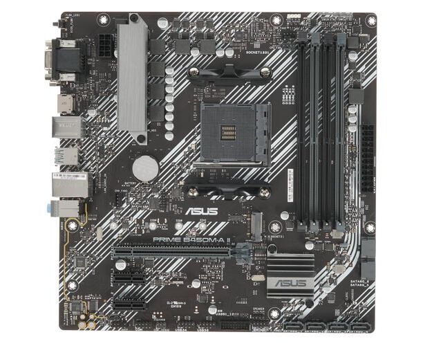 MB s AM4 ASUS PRIME B450 M-A II, m ATX, AMD B450, 4x DDR4, 1x PCI-E3.0x16/1x PCI-E3.0x16(x8)/1x PCI-E3.0x16(x4)/2x PCI-E2.0x1, 6x SATA3/2x M.2, RTL8111 H GLAN, ALC887, 6x USB3.1, HDMI/DVI-D/D-Sub, ...