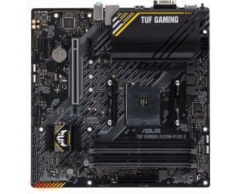 MB s AM4 ASUS TUF GAMING A520 M-PLUS II AMD A520, 4x DDR4-3200 МГц, 1x PCI-Ex16, 1x M.2, Micro-ATX