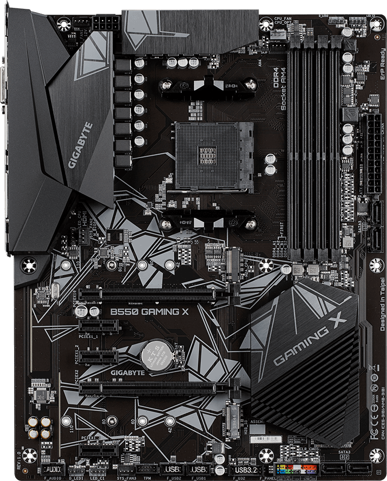 MB s AM4 Gigabyte B550 Gaming X V2, AMD B550, 4x DDR4-3200, 2x PCI-Ex16, 3x PCI-Ex1, 4x SATA3 (RAID 0/1/10), 2x M.2, 1x G Lan