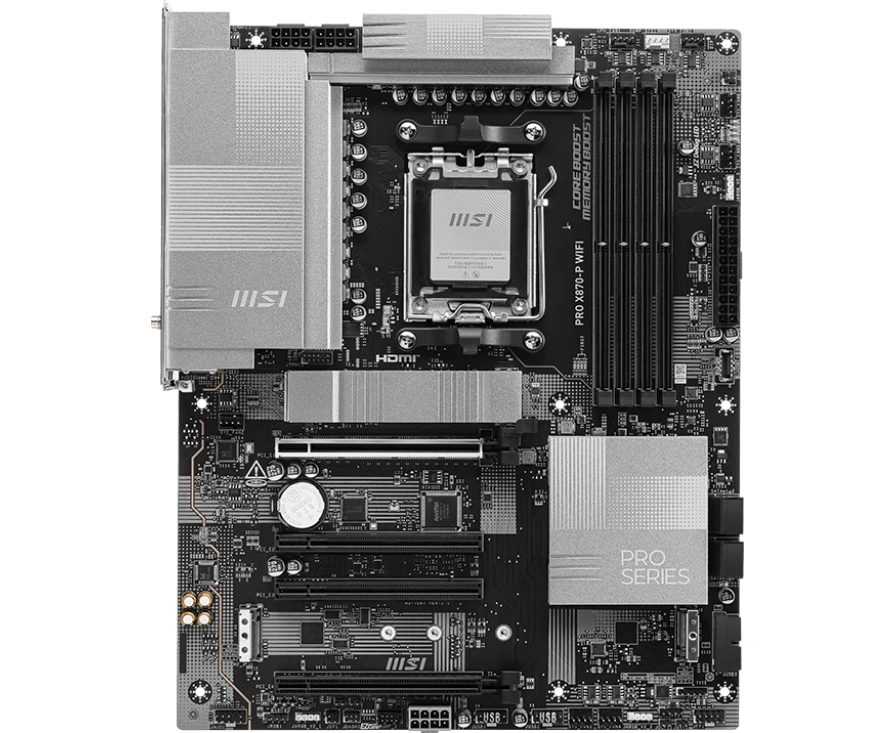 MB s AM5 MSI Pro X870-P Wifi, 4*DDR5, 4*PCI Ex16, 3*M.2, 3*Type C, 2*USB3.2 Gen2, 4*USB3.2 Gen1, 8*USB2.0, 4*SATA3.0, 5 G, Type-C(DP), HDMI, ATX, RTL