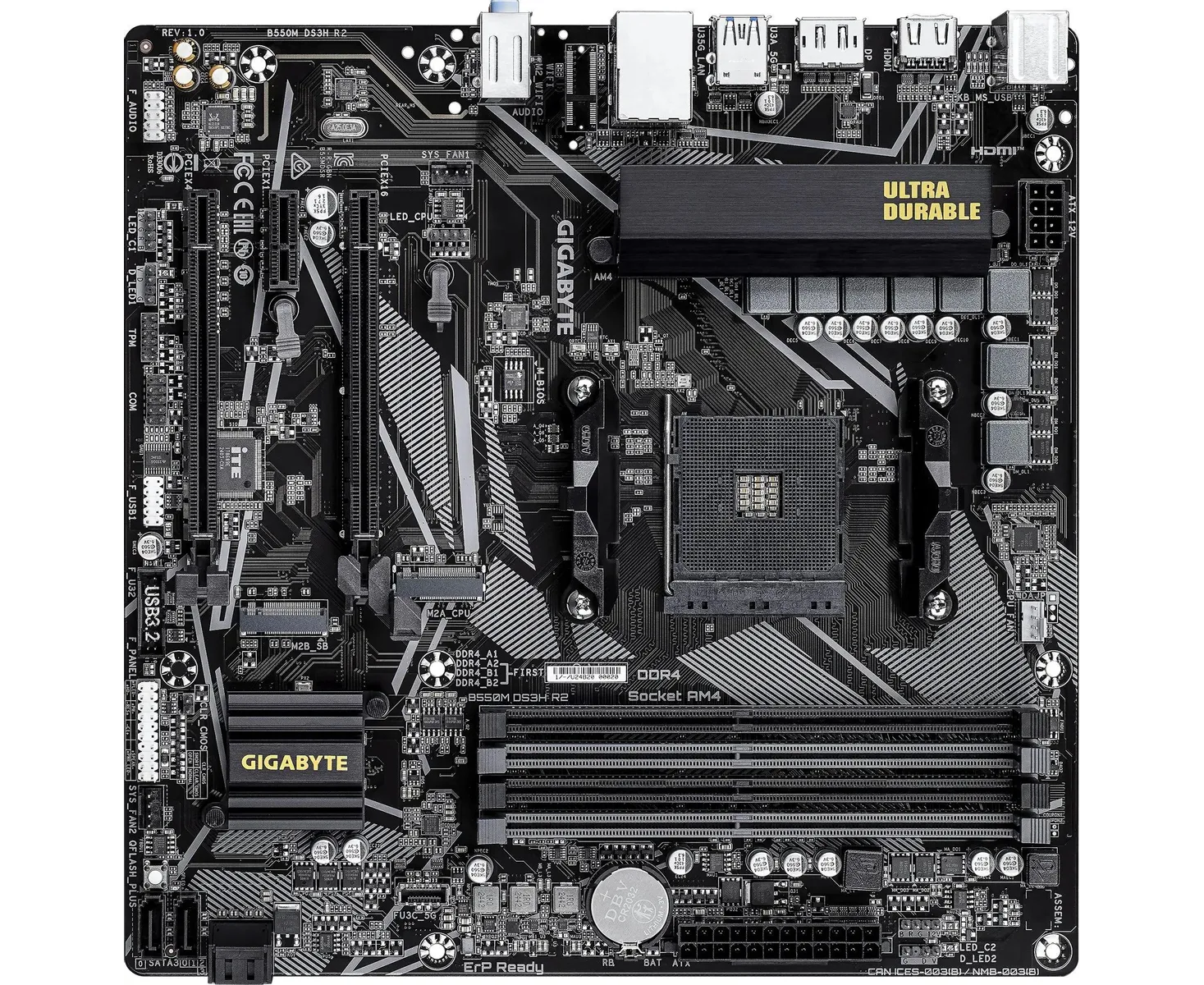 Материнская плата Gigabyte B550 M DS3 H R2