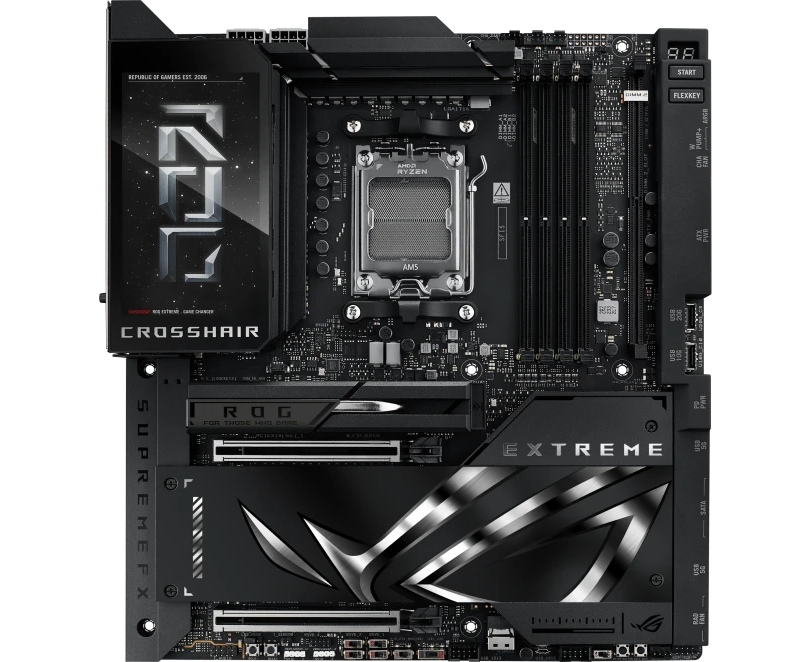 Материнская плата ASUS ROG Crosshair X870 E Extreme AM5 E-ATX 4x DDR5 2x PC Ie x16 5x M.2 4x USB-C HDMI 5 GLAN 10 GLAN Wi-Fi 7