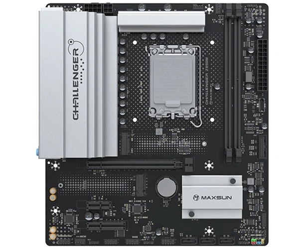 Материнская плата MAXSUN MS-Challenger Z890 M, LGA1851, Z890, 2*DDR5, 3*SATA3, 2*M.2, USB 3.2, USB 2.0, Type-C, 1*PCI Ex16, 1*PC Iex4, 1*PC Iex1, HDMI+DP