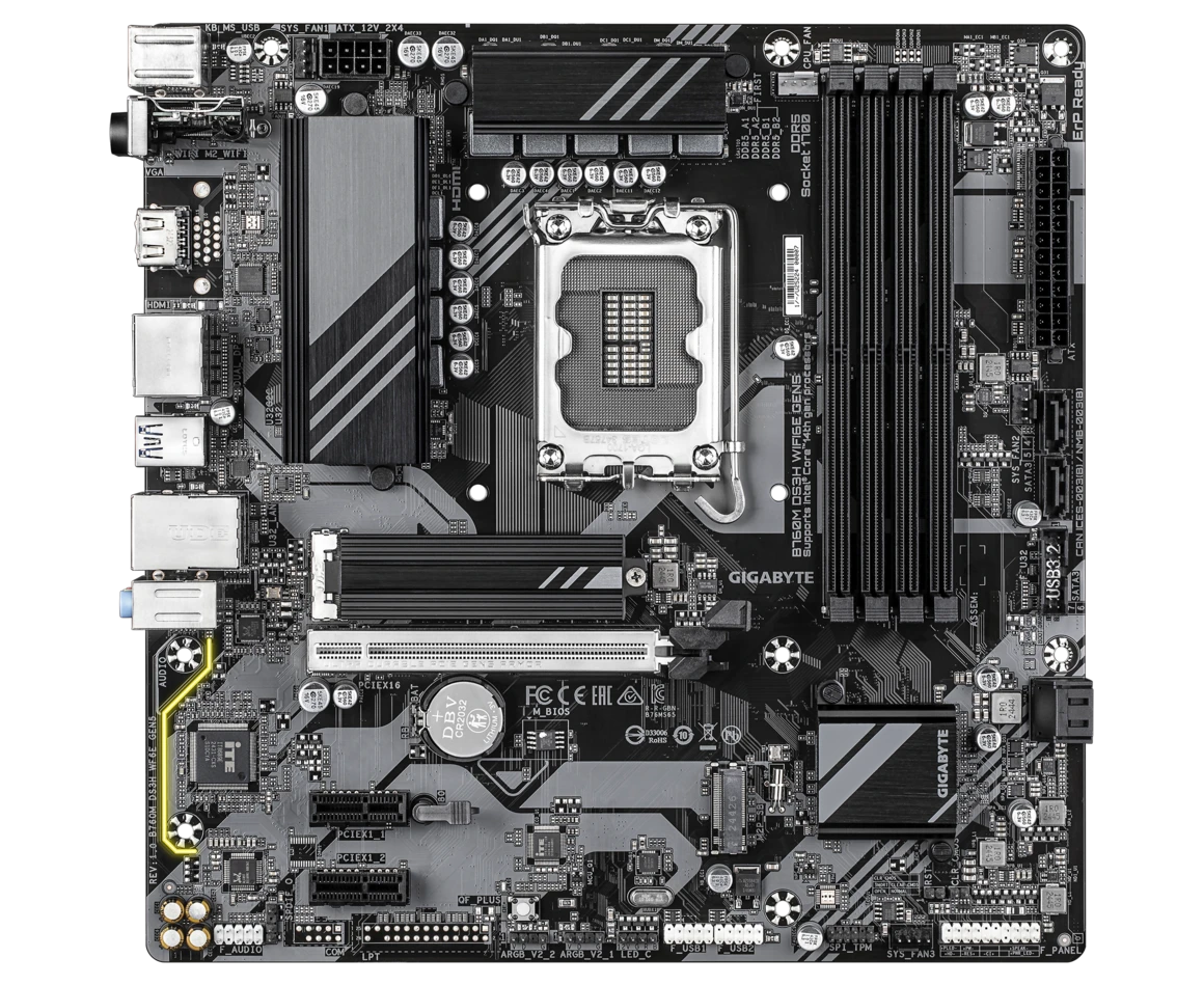 Материнская плата GIGABYTE B760 M DS3 H Wifi6 E GEN5
