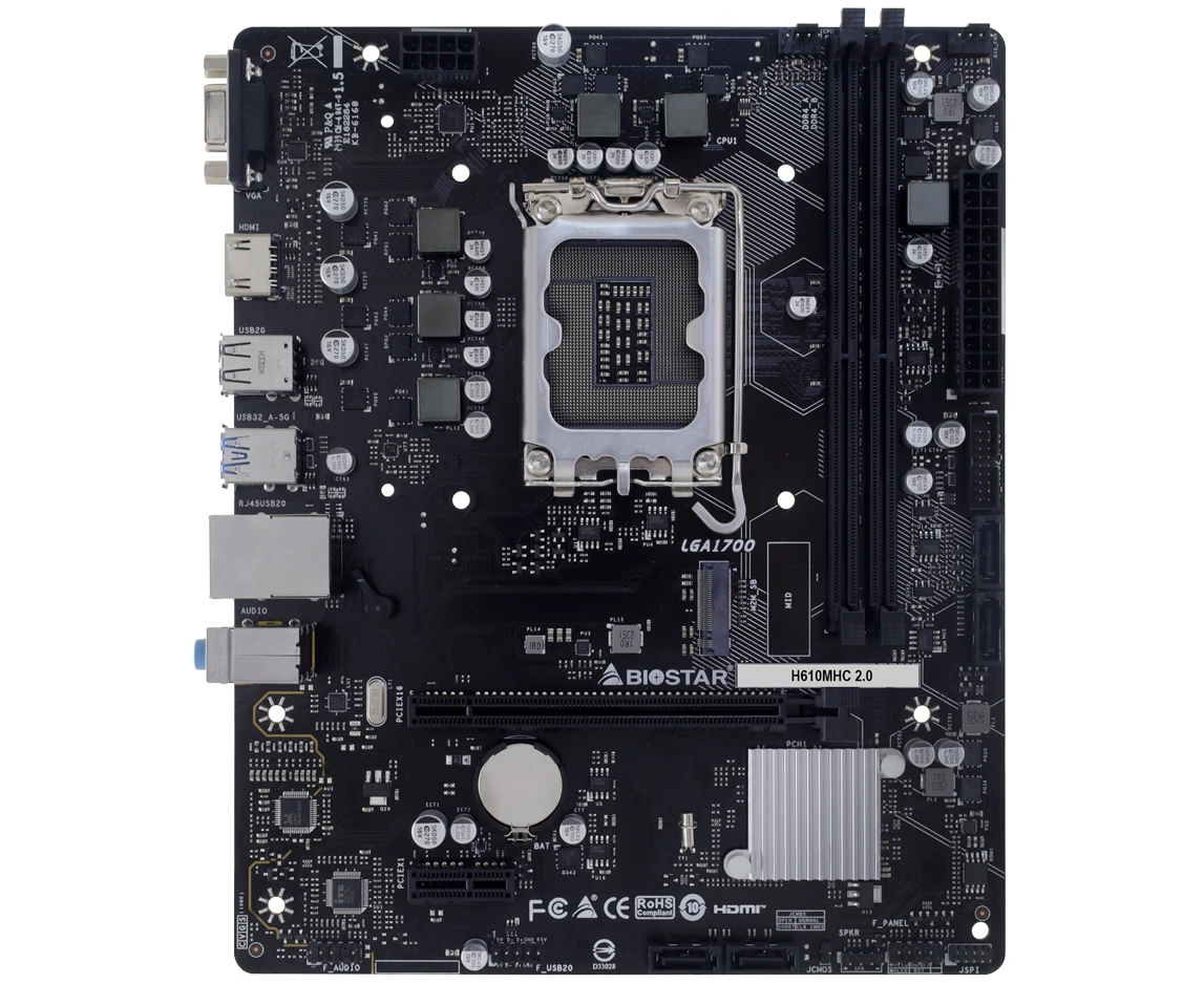 Материнская плата Biostar H610 MHC 2.0