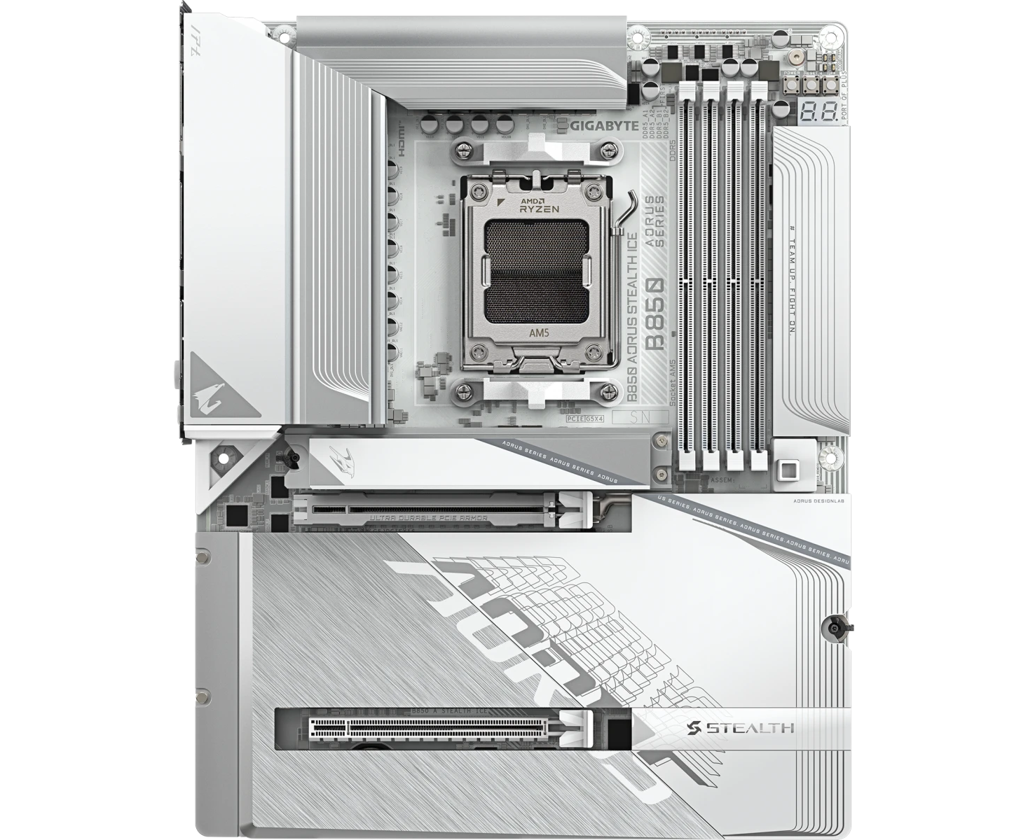 Материнская плата Gigabyte B850 Aorus Stealth Ice