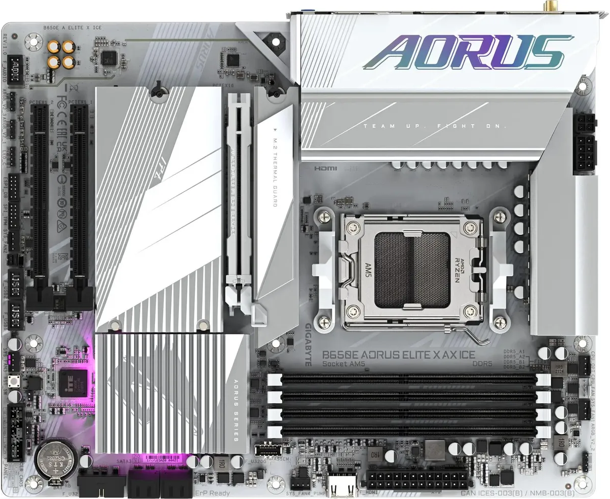 Материнская плата Gigabyte B650 E Aorus Elite X AX Ice