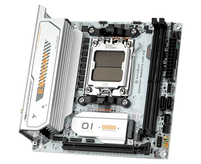 Материнская плата MAXSUN MS-e Sport B650 ITX Wifi Ice