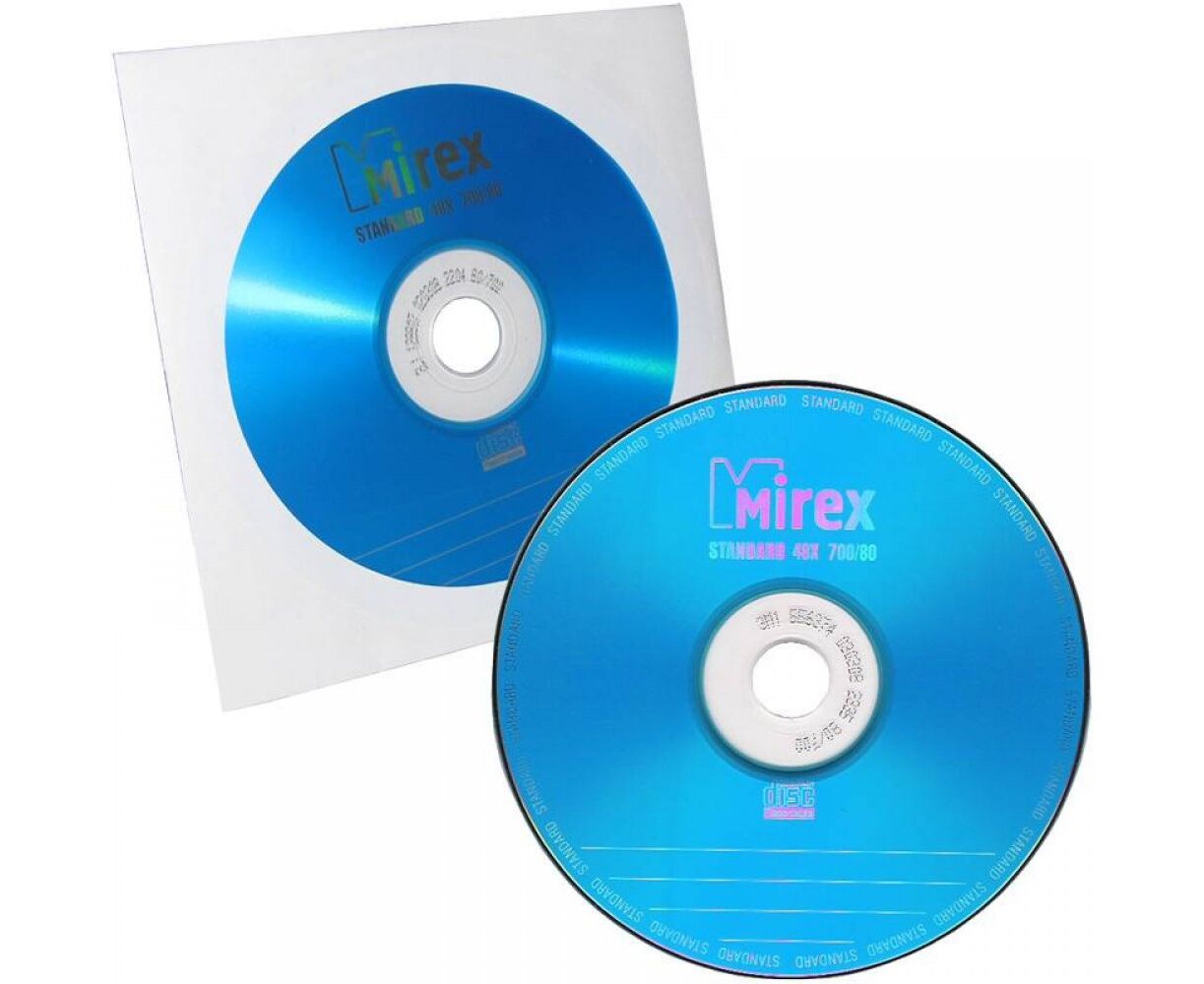 Диск CD-R Mirex 700 Mb, 48х, Standart, Бум. конверт (1)