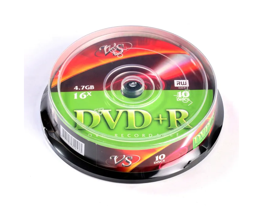 Диск DVD+R VS (VSDVDPRCB1001) 4.7 Gb, 16x, Cake Box (10), (10/200)