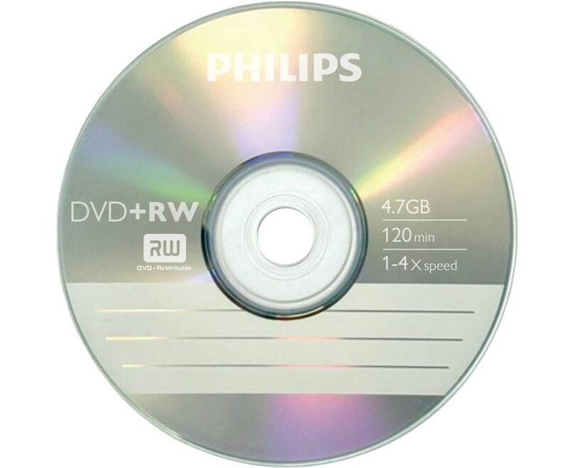 Диск DVD+RW Philips DW4 S4 P01 E/97 4.7 Gb