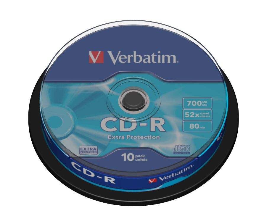VERBATIM CD-R 80 52x DL CB/10