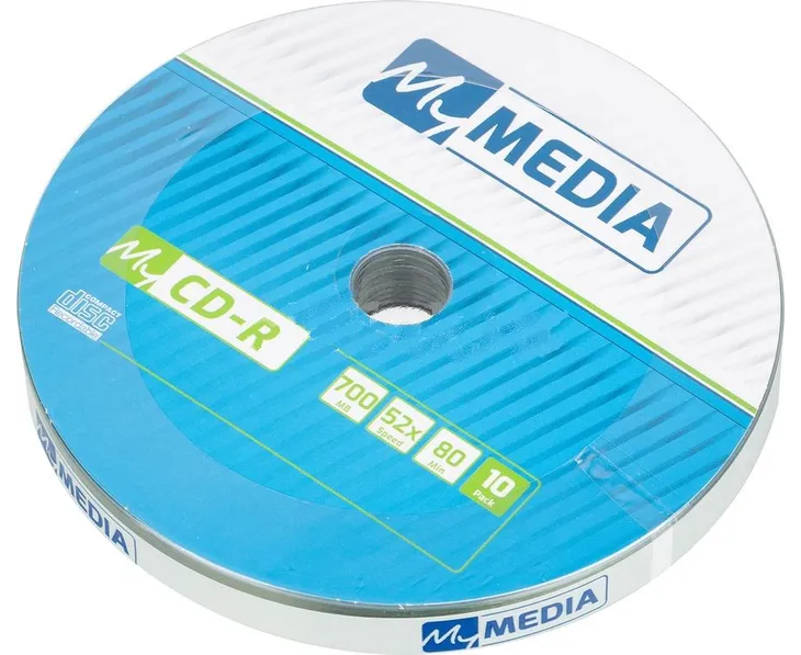 Диск CD-R My Media (69204) 700 Mb 52x Pack wrap (10шт)