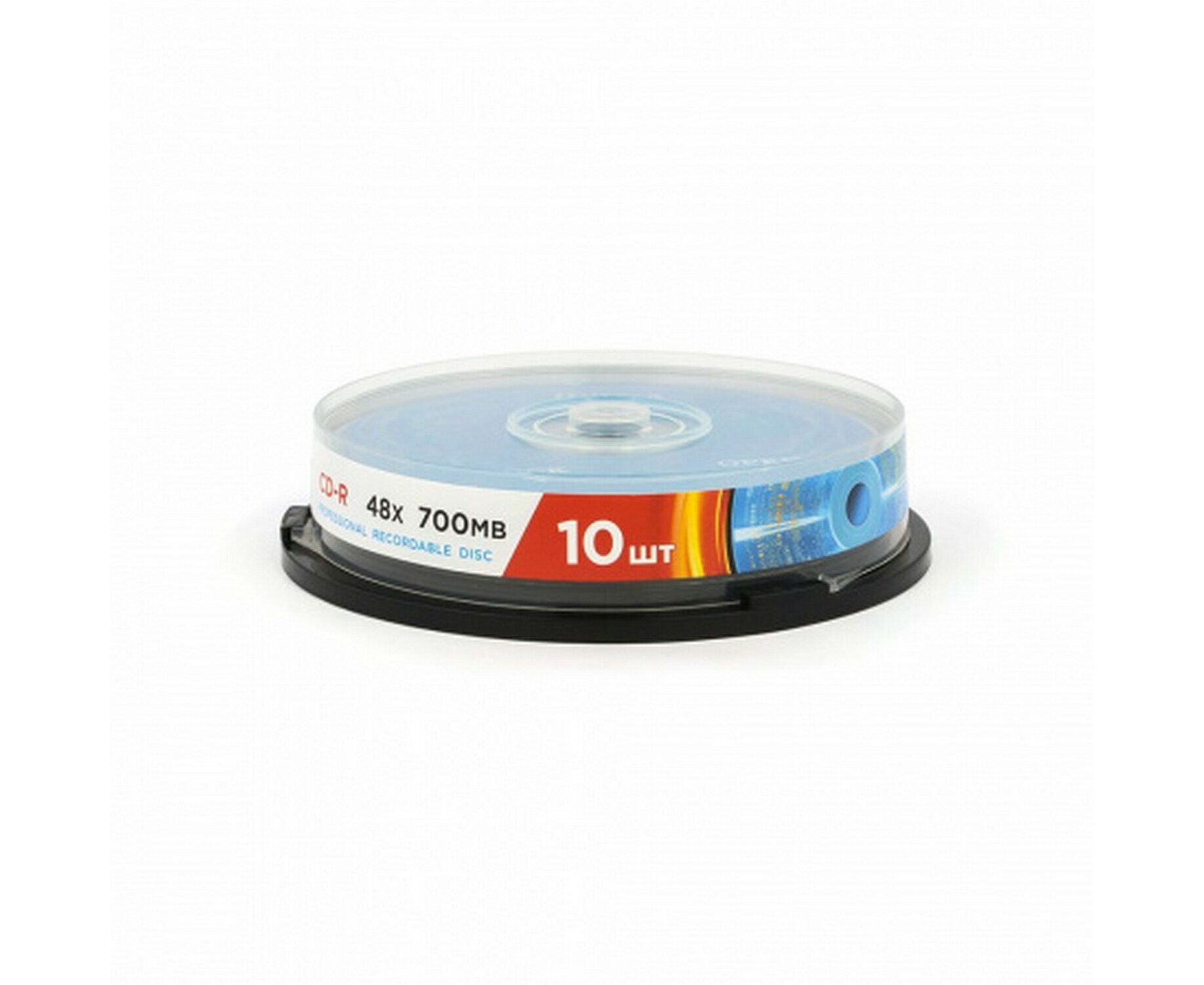 Диск CD-R Mirex 700 Mb, 48х (UL120051 A8 L), Cake Box (10), (10/300)