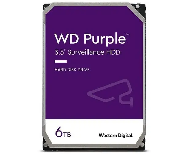 HDD Western Digital Purple WD64 PURZ SATA 6 Tb, Intelli Power, 256 MB buffer (DV-Digital Video)