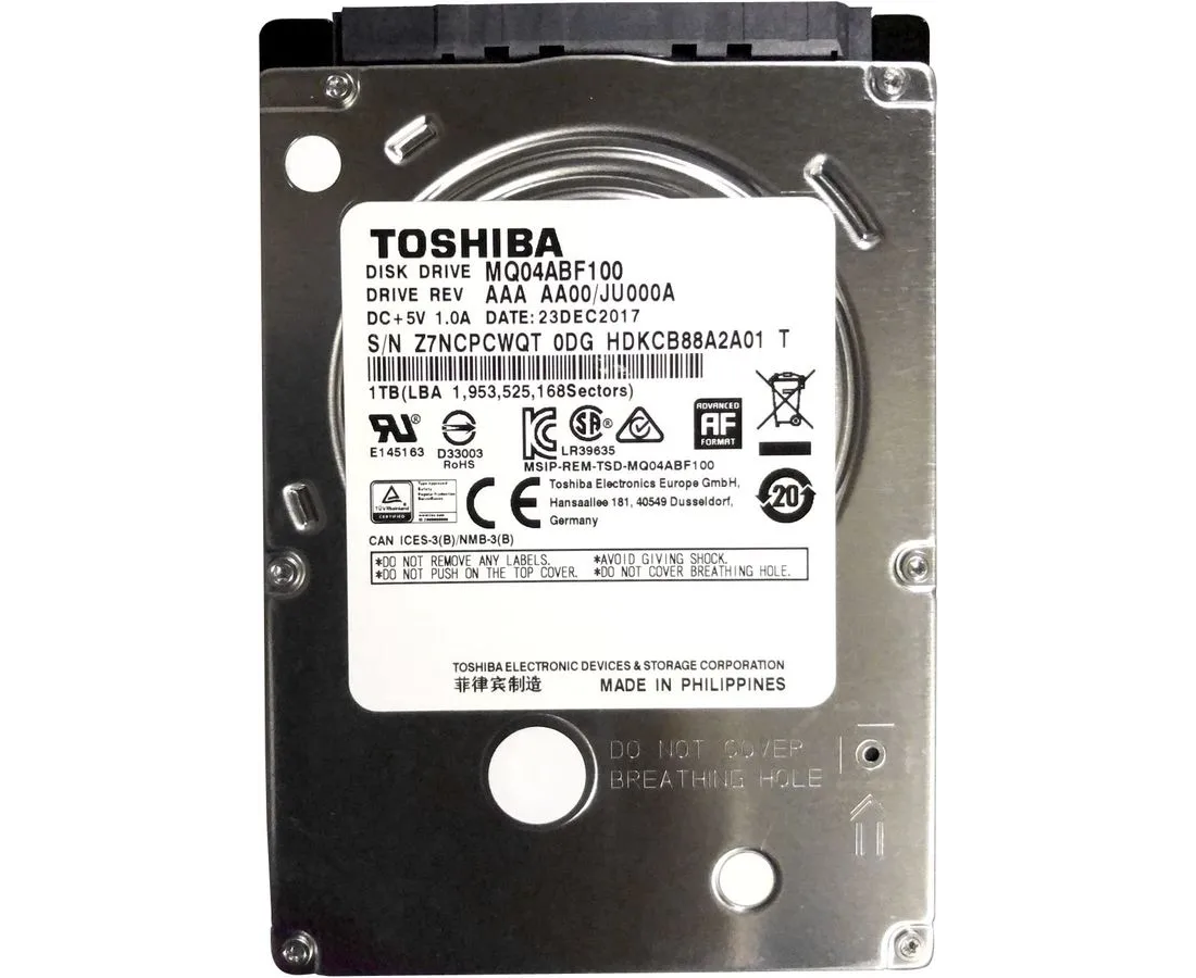 HDD Toshiba MQ04 ABF100 SATA-III 1 Tb (5400rpm) 128 Mb 2.5"