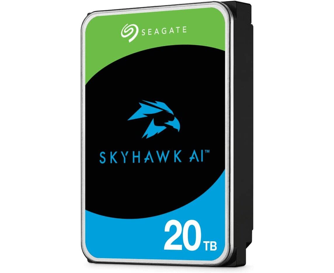 HDD Seagate Sky Hawk AI ST20000 VE002 20 TB, 3.5", 7200 RPM, SATA-III, 512e, 256 MB, для систем видеонаблюдения