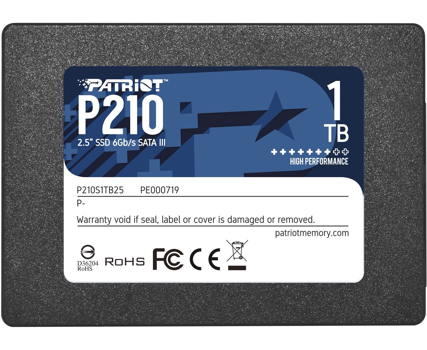SSD Patriot SATA III 1 Tb P210 S1 TB25 P210 2.5"