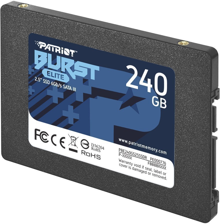 SSD Patriot SATA III 240 Gb PBE240 GS25 SSDR Burst Elite 2.5"