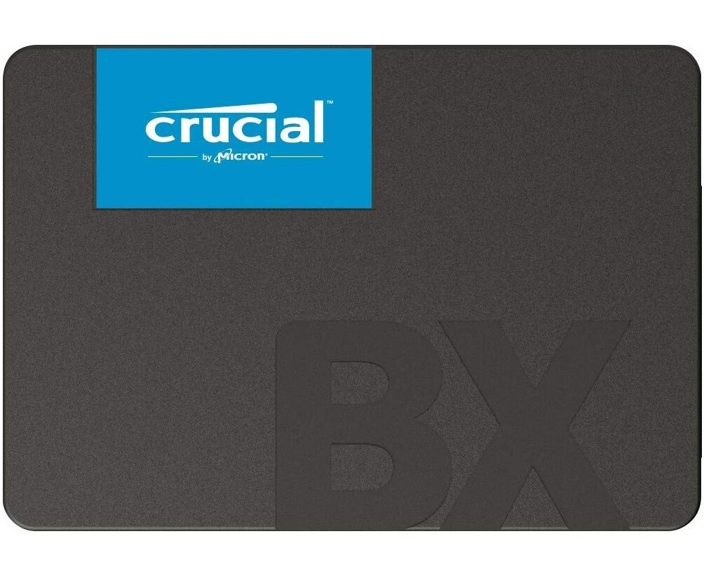 SSD 2.5" 500 GB SATA3 Crucial BX500 CT500 BX500 SSD1, 3 D TLC, R/W 550/500 MB/s, IO Ps 95 000/61 000, TBW 120, DWPD 0.2