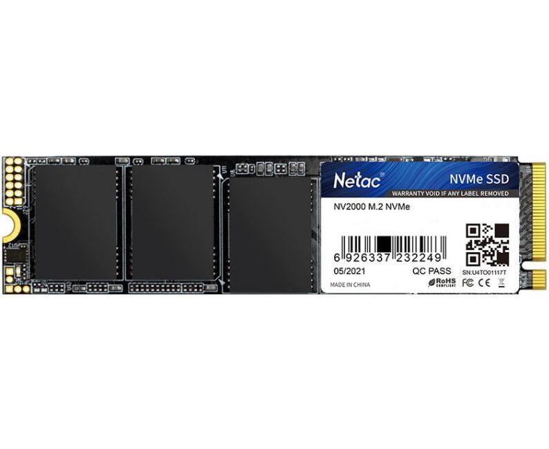 SSD Netac NV2000 512 GB (NT01 NV2000-512-E4 X) NV Me PC Ie M.2 2280