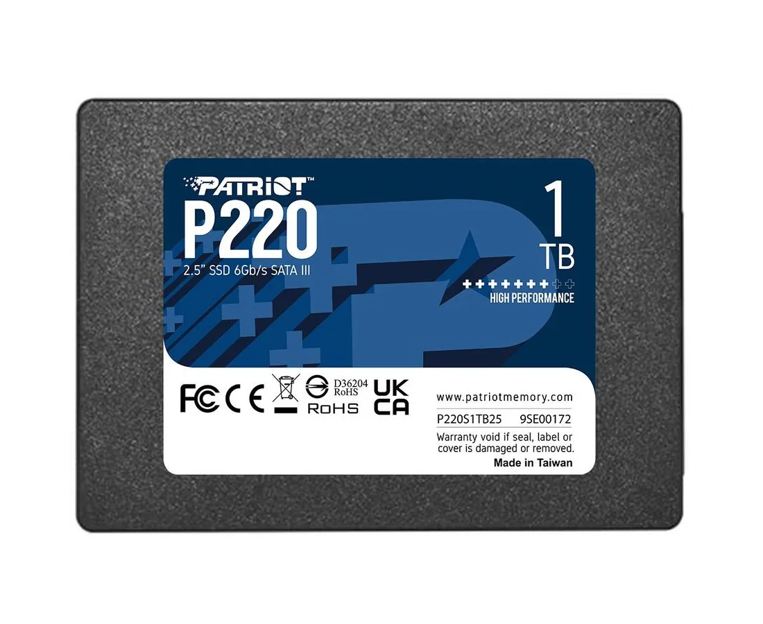 SSD Patriot P220 (P220 S1 TB25) SATA III 1 Tb 2.5"