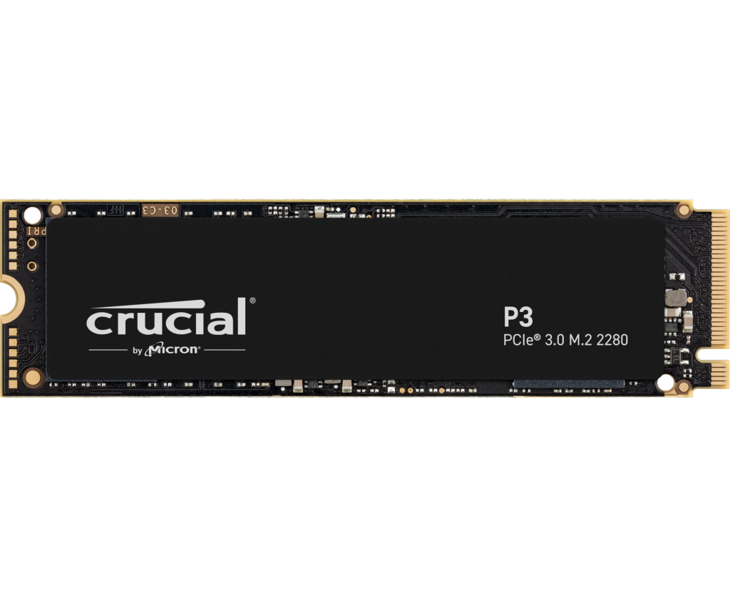SSD Crucial P3 CT4000 P3 SSD8, 4000 GB, M.2(22x80mm), NV Me, PC Ie 3.0 x4, QLC