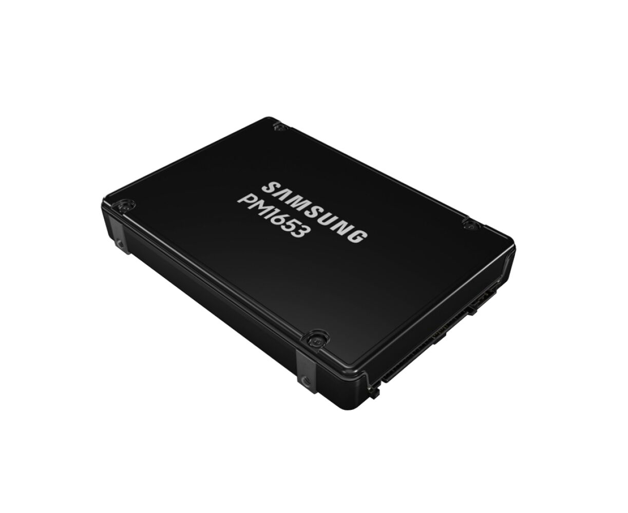 SSD Samsung Enterprise MZILG7 T6 HBLA-00 A07 PM1653 2.5", 7680 GB, SAS 24 Гб/с, 1 DWPD