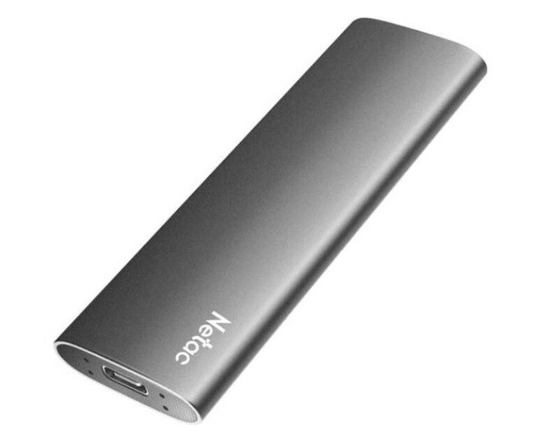 SSD Netac Z Slim Black 1 TB (NT01 ZSLIM-001 T-32 BK) USB 3.2 Gen 2 Type-C External SSD, R/W up to 550 MB/480 MB/s
