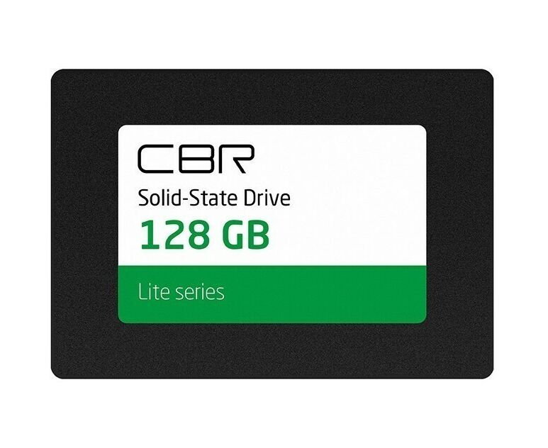 SSD CBR SSD-128 GB-2.5-LT22, серия Lite, 128 GB, 2.5", SATA III 6 Gbit/s, SM2259 XT, 3 D TLC NAND, R/W speed up to 550/520 M