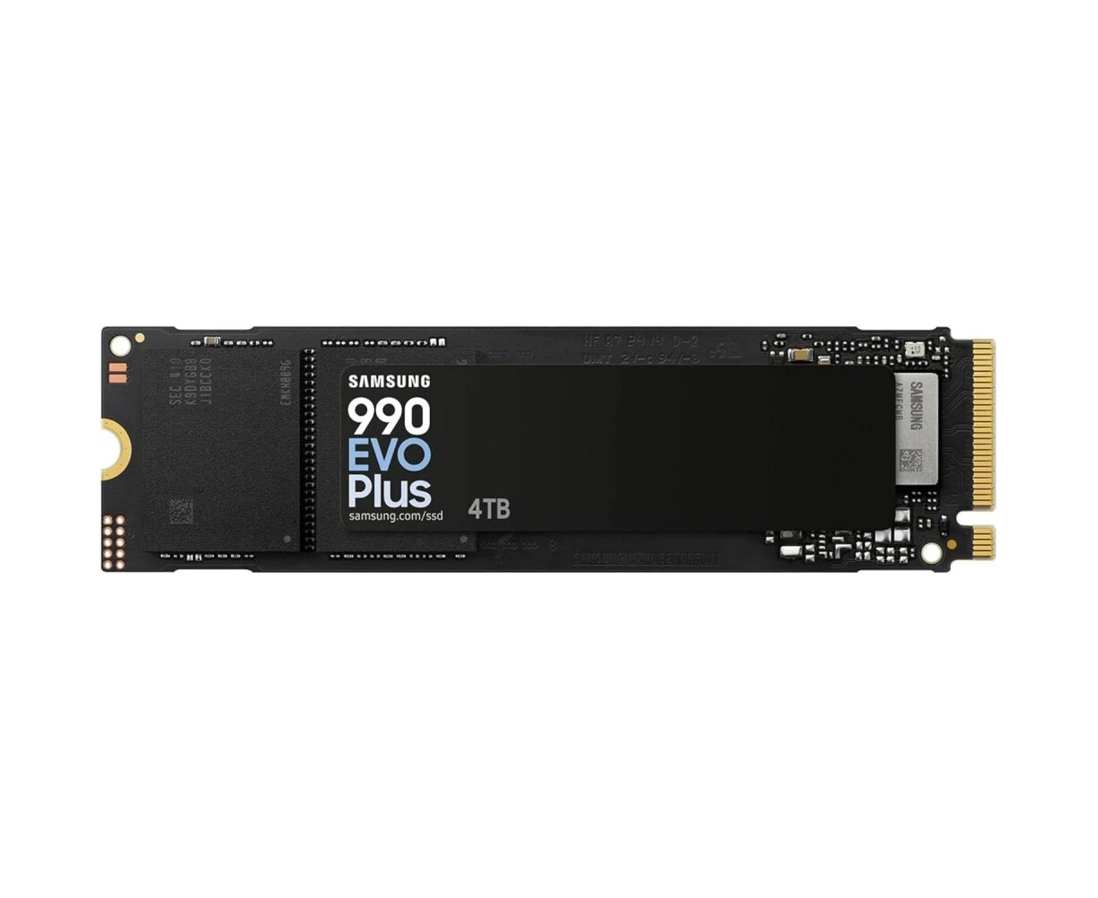 SSD Samsung 990 Evo Plus (MZ-V9 S4 T0 BW), 4 TB M.2, PCI-E 5.0 x2, V-NAND TLC R/W - 7250/6300 MB/s